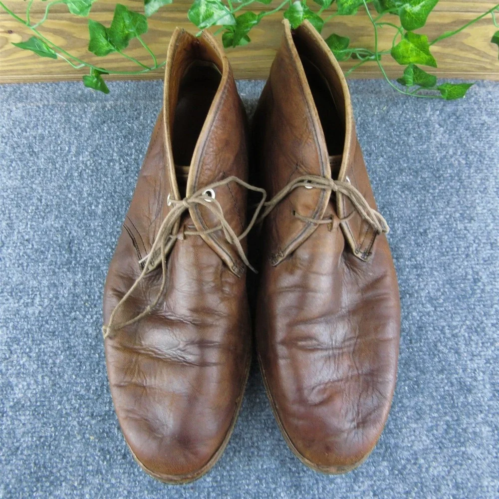 Timberland  Men Chukka‎ Boots Brown Leather Lace Up Size 12 Medium